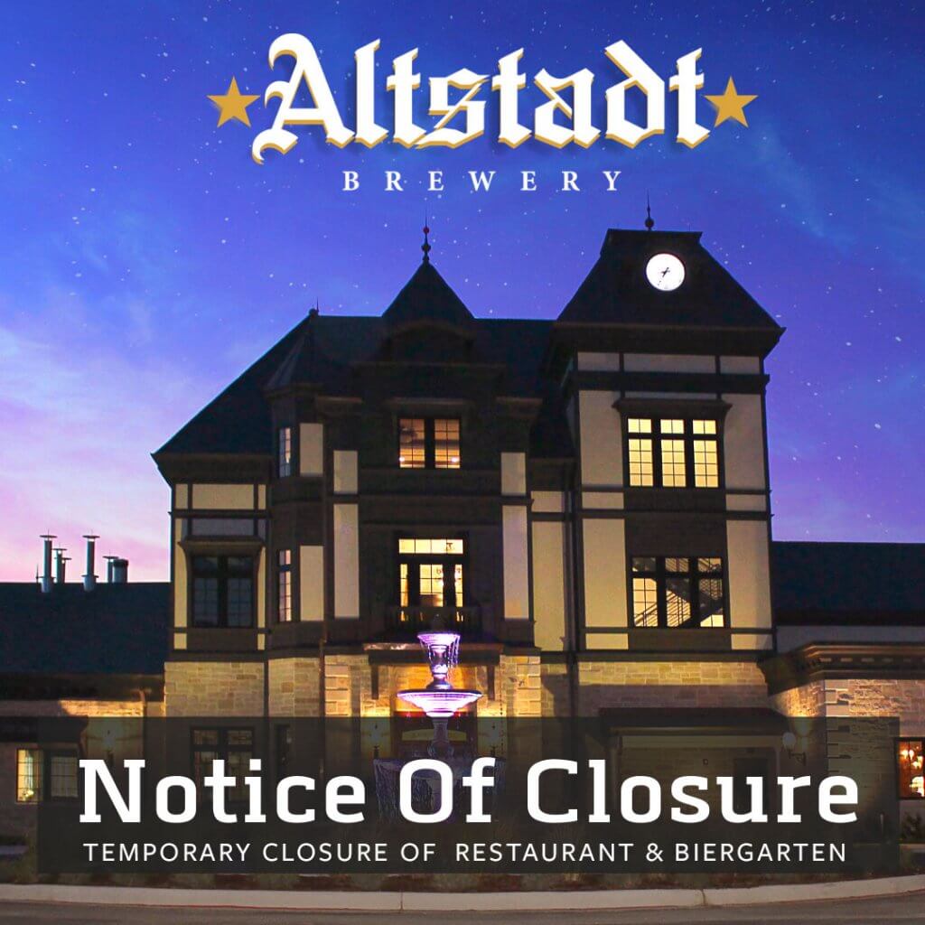 Notice of Closure Altstadt Brewery